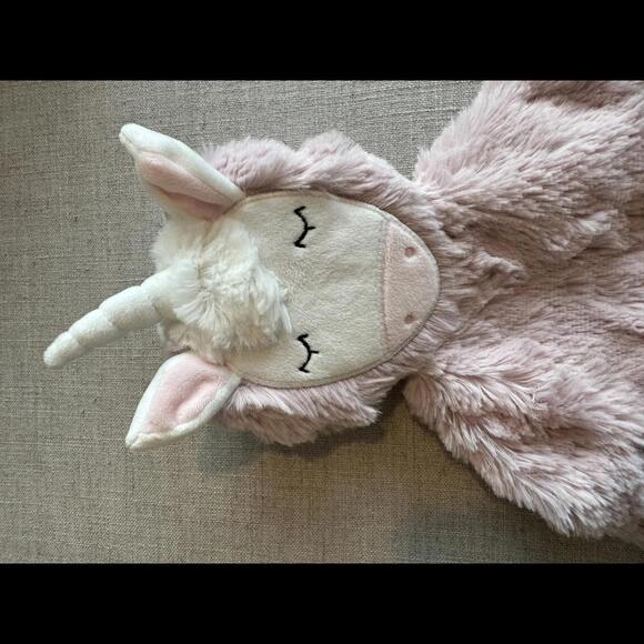 Slumberkins Unicorn Baby Security Blanket Plush Lovey Rose Pink - NEW! - Picture 2 of 3